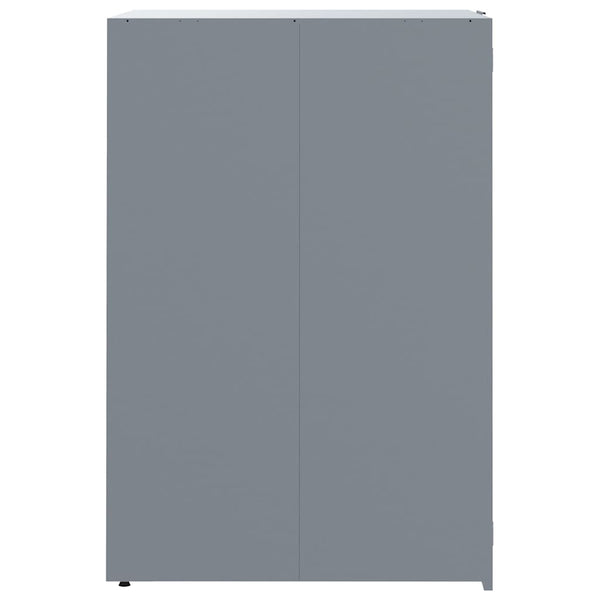 vidaXL Bin Storage for 5 Bins Grey 345x79x117 cm Steel