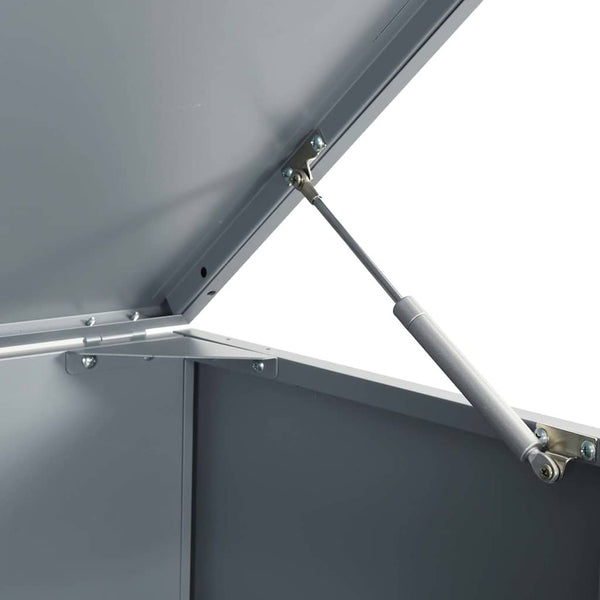 vidaXL Bin Storage for 5 Bins Grey 345x79x117 cm Steel