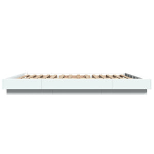 vidaXL LED Bed Frame White 160x200 cm Engineered Wood