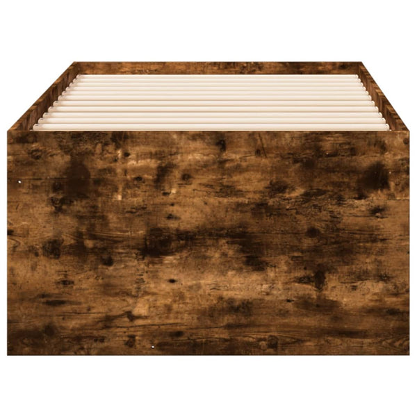 vidaXL Day Bed with Drawers without Mattress Smoked Oak 90x200 cm