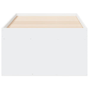 vidaXL Day Bed with Drawers without Mattress White 75x190 cm