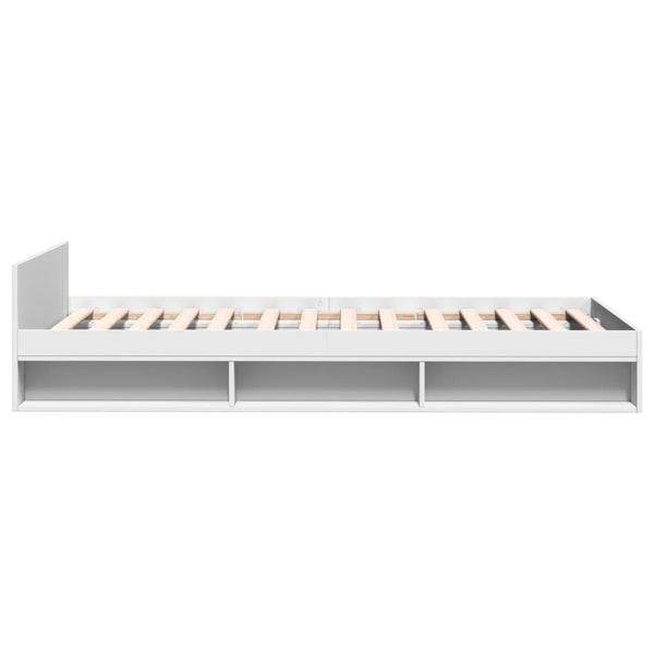 vidaXL Bed Frame with Drawer White 90x200 cm Engineered Wood