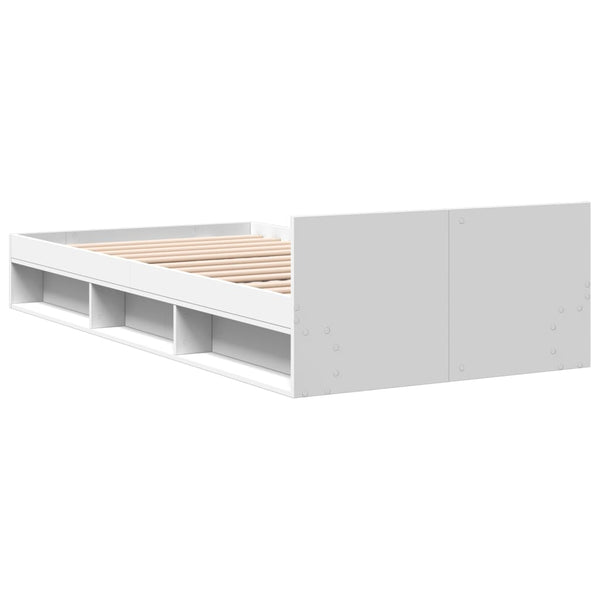 vidaXL Bed Frame with Drawer White 90x200 cm Engineered Wood