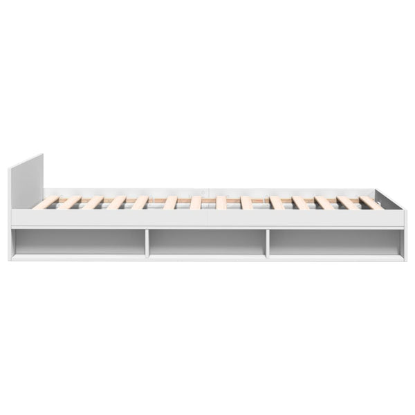 vidaXL Bed Frame with Drawer White 75x190 cm Engineered Wood