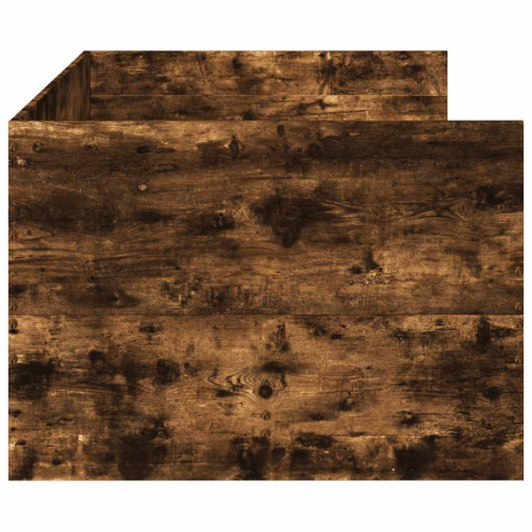 vidaXL Day Bed with Drawers without Mattress Smoked Oak 90x190 cm