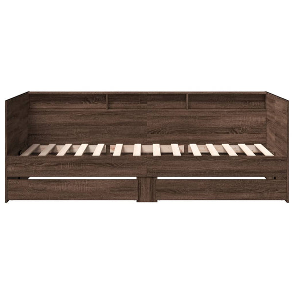 vidaXL Day Bed with Drawers without Mattress 100x200 cm