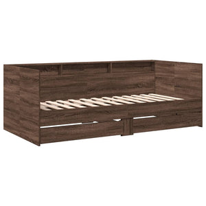 vidaXL Day Bed with Drawers without Mattress 75x190 cm