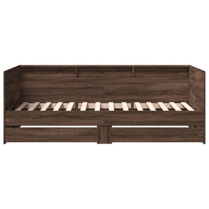 vidaXL Day Bed with Drawers without Mattress 75x190 cm