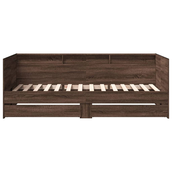 vidaXL Day Bed with Drawers without Mattress 75x190 cm