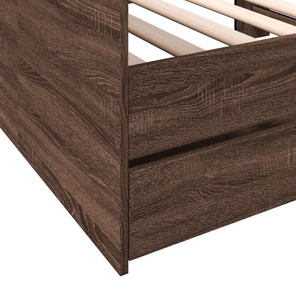 vidaXL Day Bed with Drawers without Mattress 75x190 cm