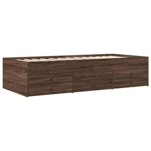 vidaXL Daybed with Drawers without Mattress 90x200 cm