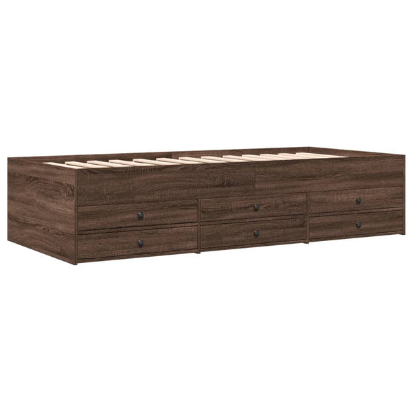 vidaXL Daybed with Drawers without Mattress 90x200 cm