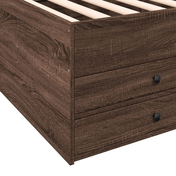 vidaXL Daybed with Drawers without Mattress 90x200 cm