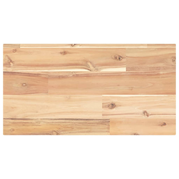 vidaXL Floating Wall Shelf 60x20x2 cm Solid Acacia Wood Untreated