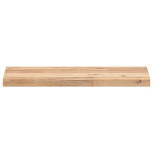 vidaXL Floating Wall Shelf 60x20x2 cm Solid Acacia Wood Untreated