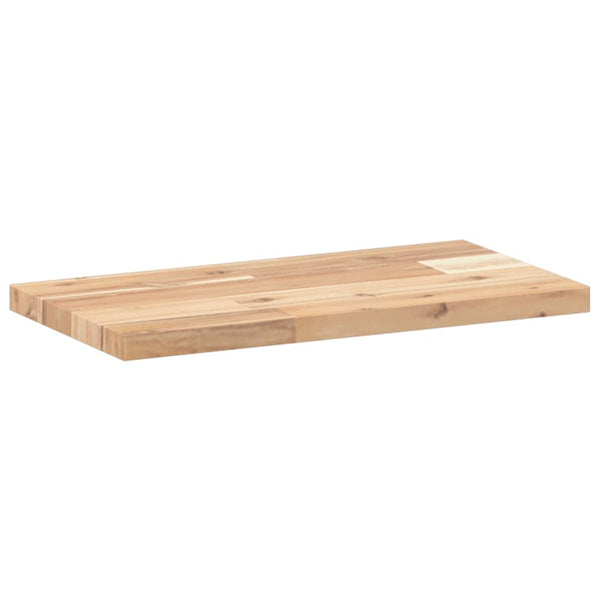 vidaXL Floating Wall Shelf 60x20x2 cm Solid Acacia Wood Untreated