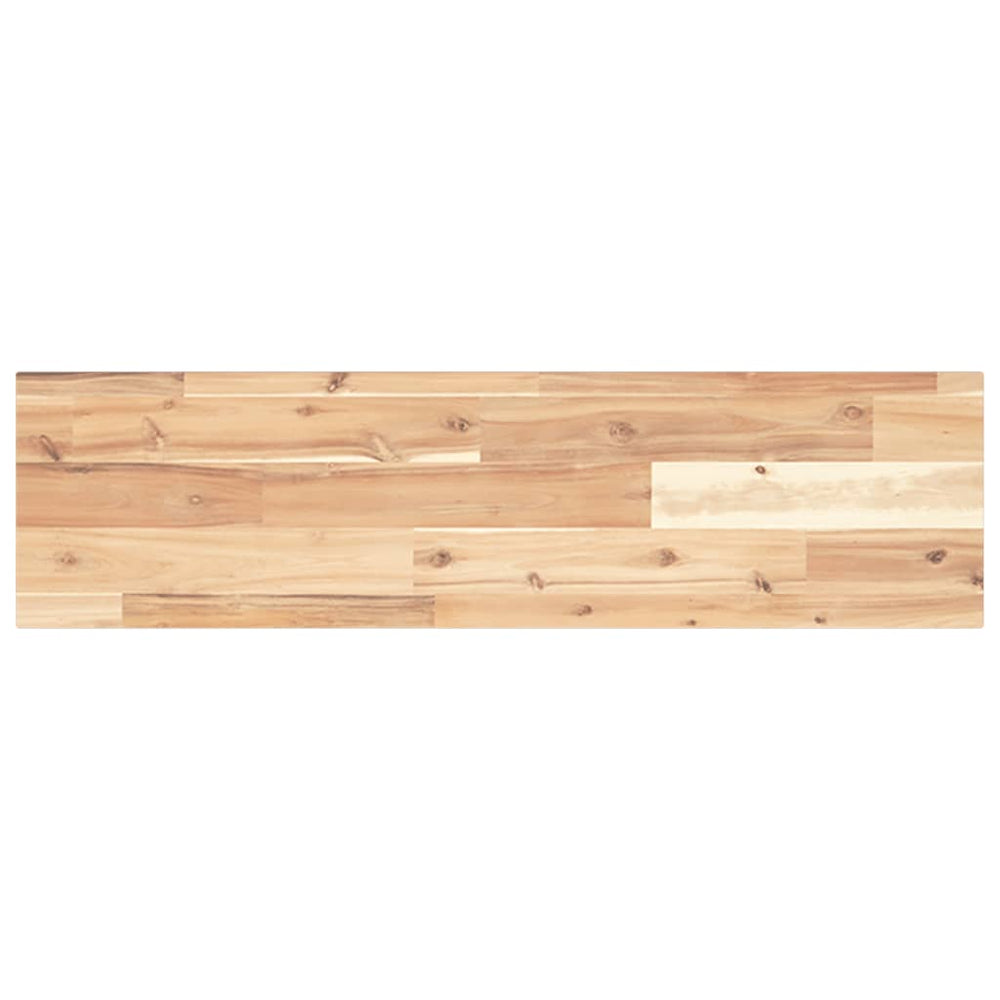 vidaXL Floating Wall Shelf 80x20x2 cm Solid Acacia Wood Untreated