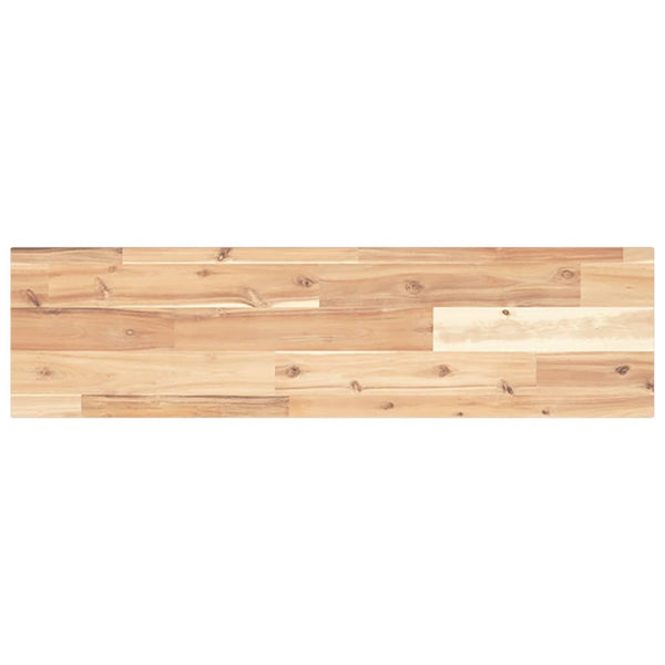 vidaXL Floating Wall Shelf 80x20x2 cm Solid Acacia Wood Untreated
