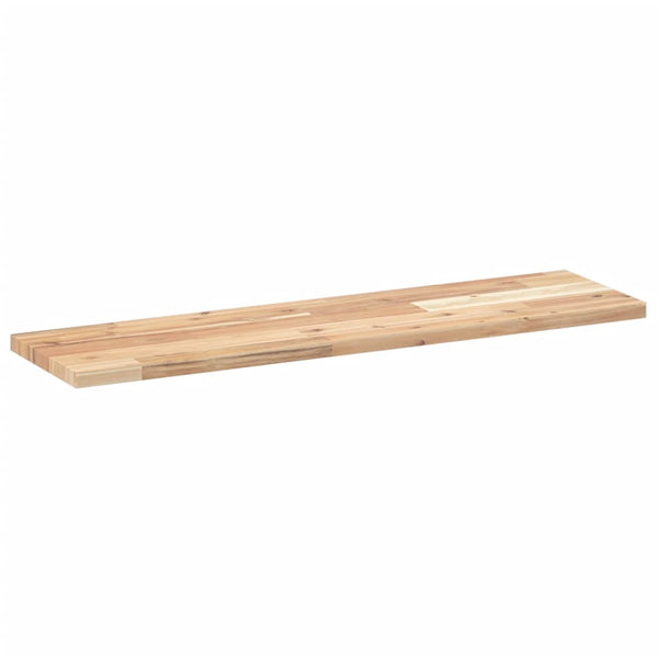 vidaXL Floating Wall Shelf 80x20x2 cm Solid Acacia Wood Untreated
