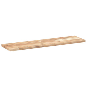 vidaXL Floating Wall Shelves 2 pcs. 80x20x2 cm Solid Acacia Wood Untreated