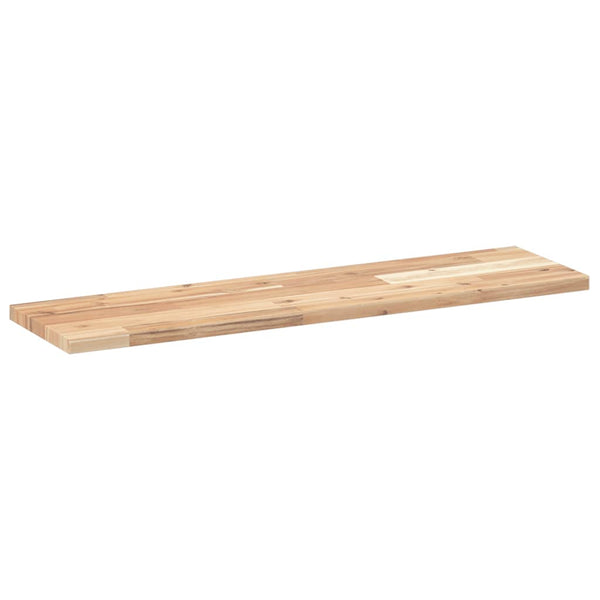 vidaXL Floating Wall Shelves 2 pcs. 80x20x2 cm Solid Acacia Wood Untreated