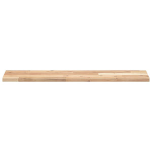 vidaXL Floating Wall Shelves 2 pcs. 80x20x2 cm Solid Acacia Wood Untreated