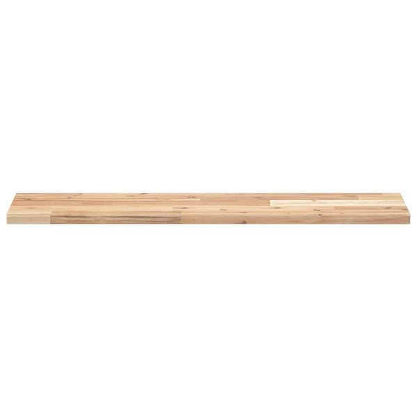 vidaXL Floating Wall Shelves 2 pcs. 80x20x2 cm Solid Acacia Wood Untreated