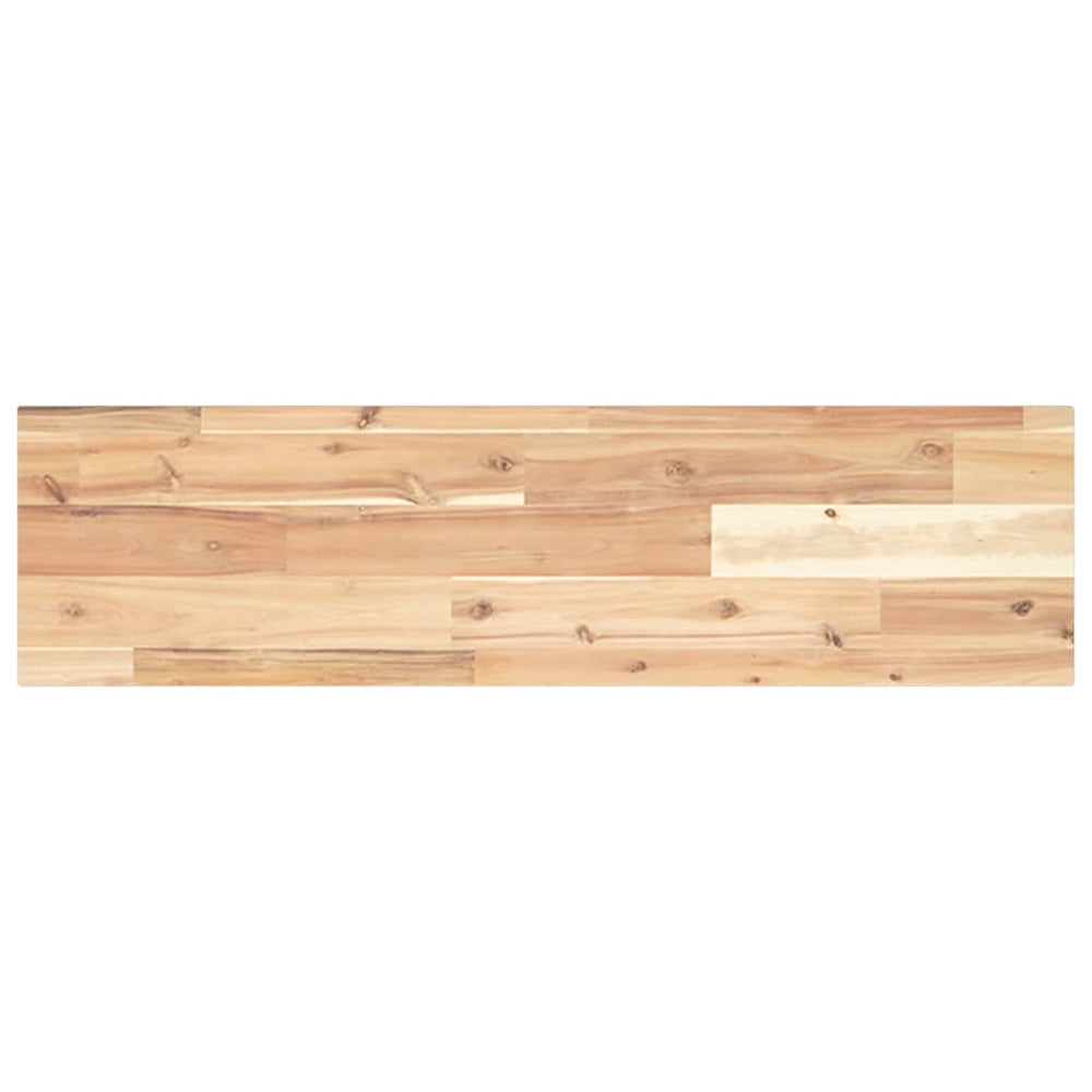 vidaXL Floating Shelf 100x20x2 cm Solid Acacia Wood Untreated