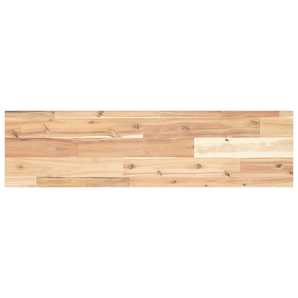 vidaXL Floating Shelf 100x20x2 cm Solid Acacia Wood Untreated