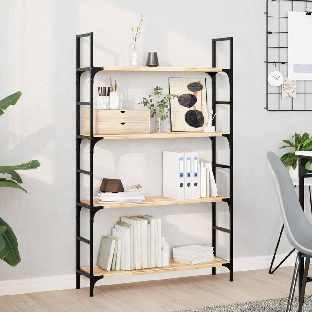 vidaXL Floating Shelves 4 pcs. 100x20x2 cm Solid Acacia Wood Untreated