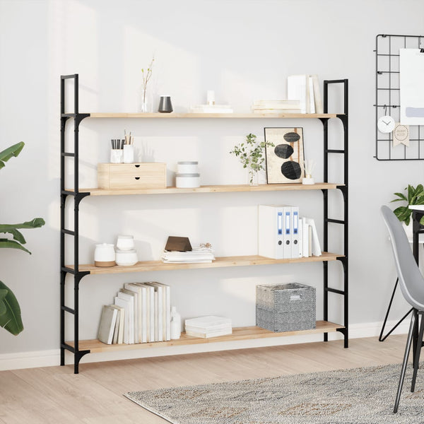 vidaXL Floating Shelf 140x20x2 cm Solid Acacia Wood Untreated