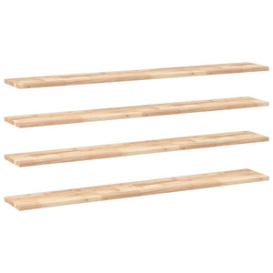 vidaXL Floating Shelves 4 pcs. 140x20x2 cm Solid Acacia Wood Untreated