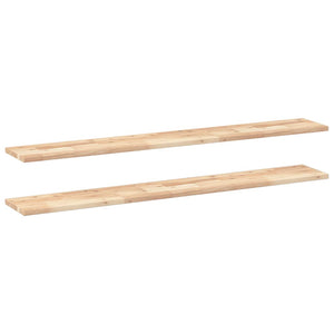 vidaXL Floating Shelves 2 pcs. 160x20x2 cm Solid Acacia Wood Untreated
