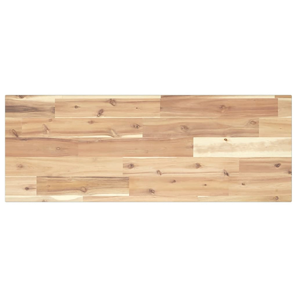 vidaXL Floating Wall Shelf 100x30x2 cm Solid Acacia Wood Untreated