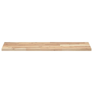 vidaXL Floating Wall Shelf 100x30x2 cm Solid Acacia Wood Untreated