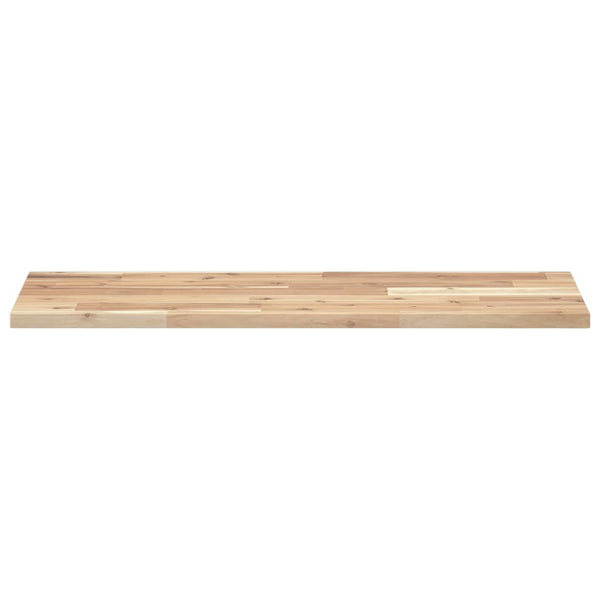 vidaXL Floating Wall Shelf 100x30x2 cm Solid Acacia Wood Untreated