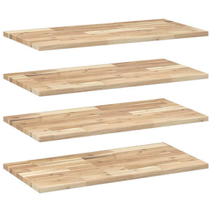 vidaXL Floating Shelves 4 pcs. 80x40x2 cm Solid Acacia Wood Untreated