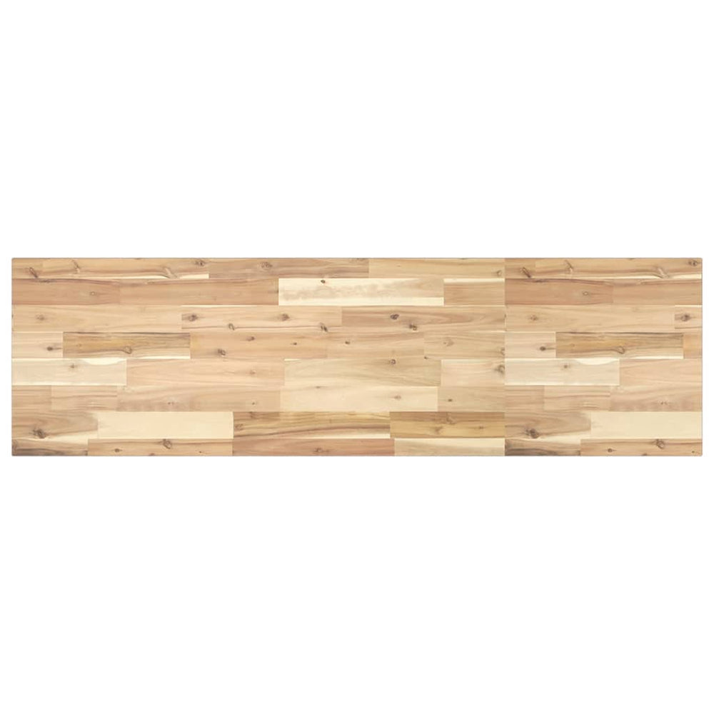 vidaXL Floating Wall Shelf 160x40x2 cm Solid Acacia Wood Untreated