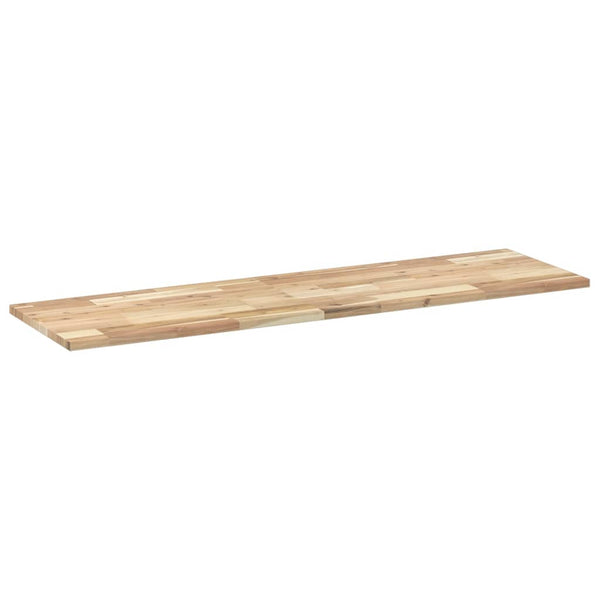 vidaXL Floating Wall Shelf 160x40x2 cm Solid Acacia Wood Untreated