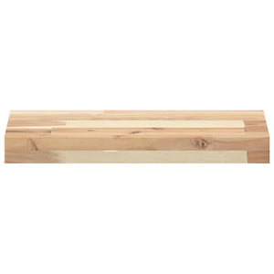 vidaXL Floating Shelf 60x20x4 cm Solid Acacia Wood Untreated