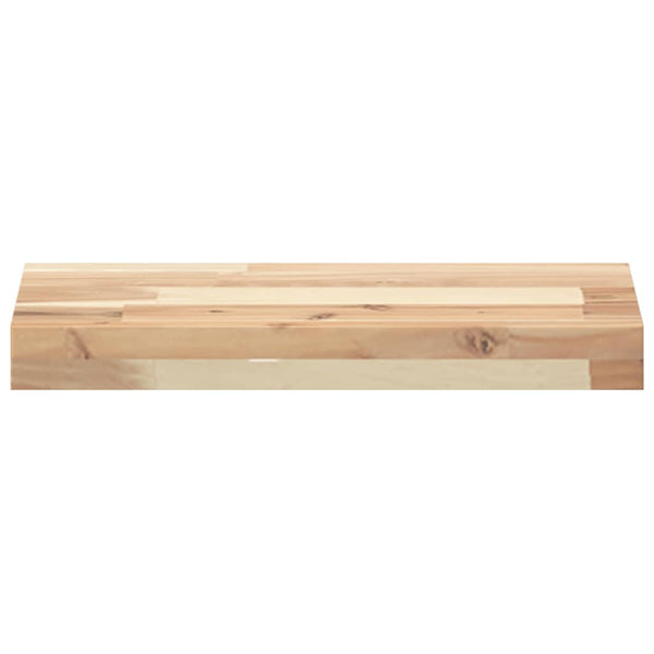 vidaXL Floating Shelf 60x20x4 cm Solid Acacia Wood Untreated
