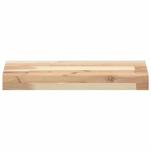 vidaXL Floating Shelves 4 pcs. 60x20x4 cm Solid Acacia Wood Untreated