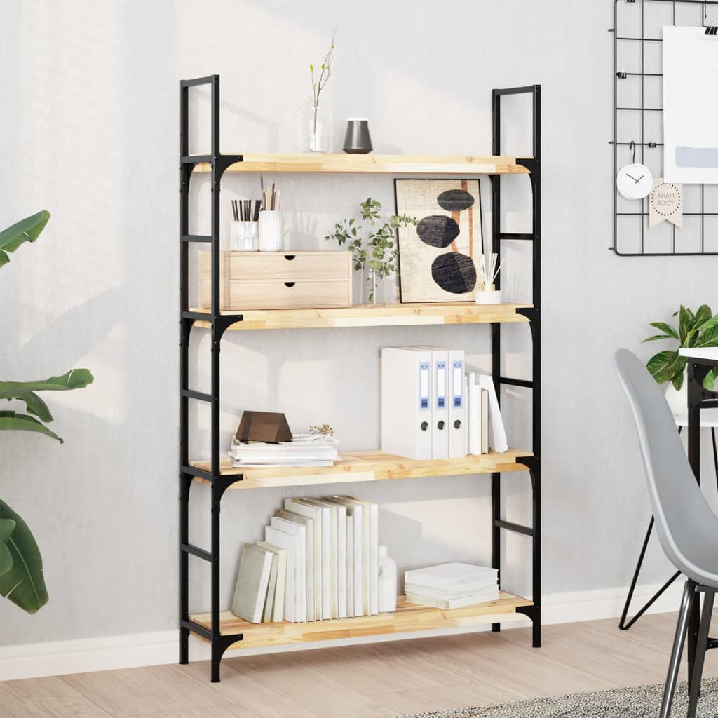 vidaXL Floating Shelves 4 pcs. 80x20x4 cm Solid Acacia Wood Untreated
