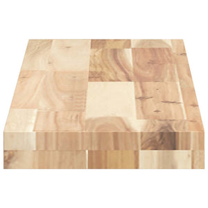 vidaXL Floating Shelf 100x20x4 cm Solid Acacia Wood Untreated