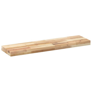 vidaXL Floating Shelf 100x20x4 cm Solid Acacia Wood Untreated