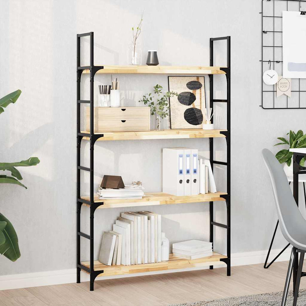 vidaXL Floating Shelf 100x20x4 cm Solid Acacia Wood Untreated