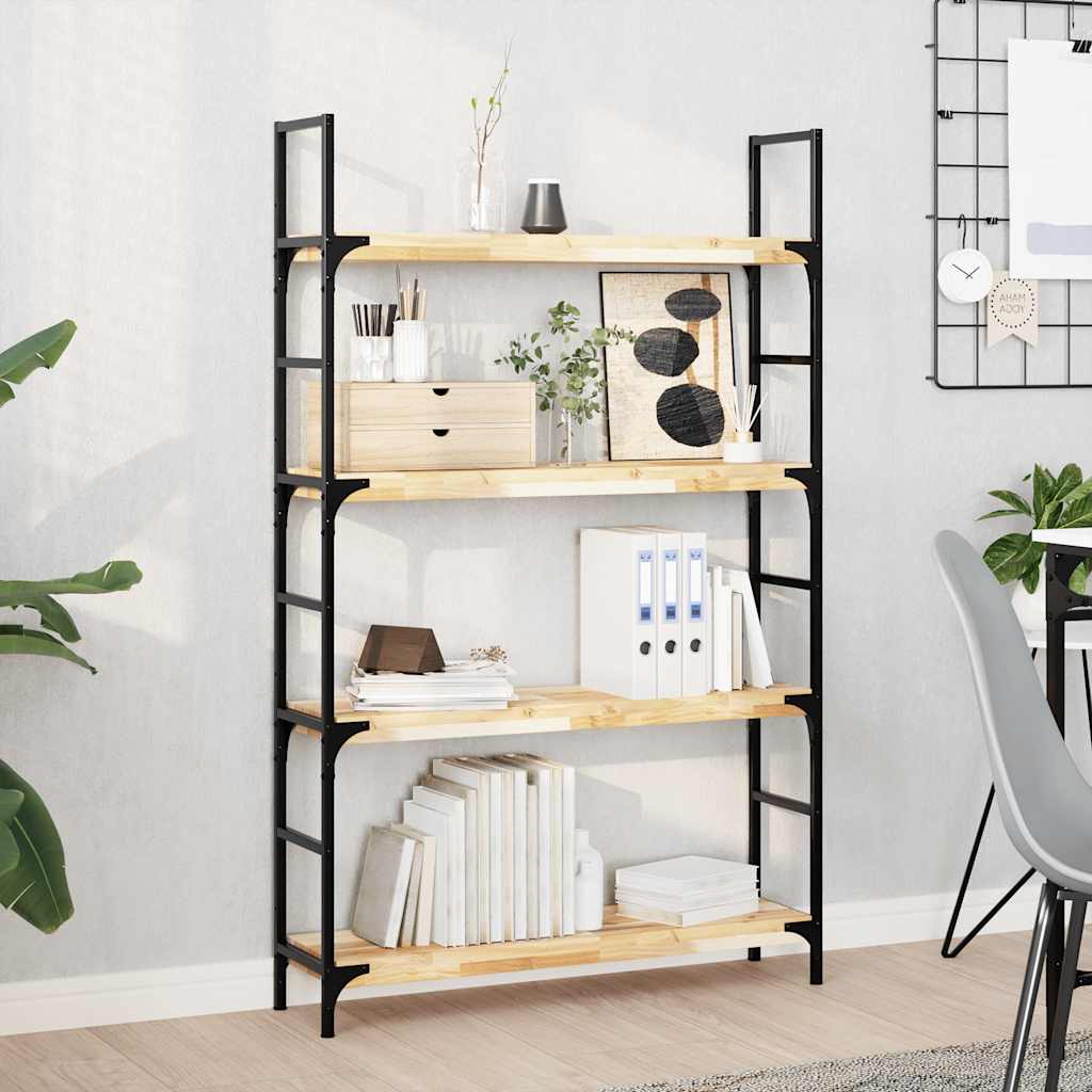 vidaXL Floating Shelf 100x20x4 cm Solid Acacia Wood Untreated
