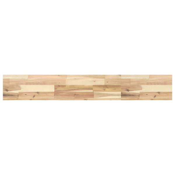 vidaXL Floating Wall Shelf 120x20x4 cm Solid Acacia Wood Untreated