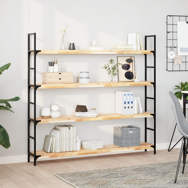 vidaXL Floating Wall Shelf 120x20x4 cm Solid Acacia Wood Untreated