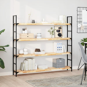 vidaXL Floating Shelves 4 pcs. 120x20x4 cm Solid Acacia Wood Untreated
